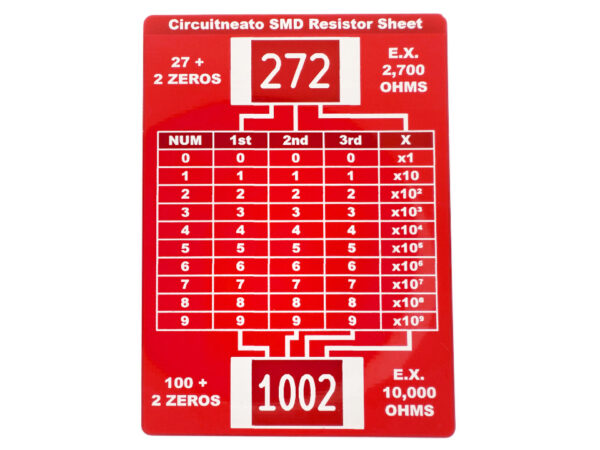 Resistor Cheat Sheet PCB (THT and SMD) - Image 3