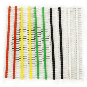 Colored Male Pin Header 40P 0.1" Red, Yellow, Green, Black, White - Image 1