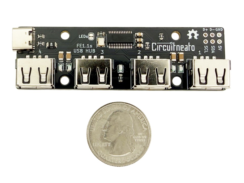 USB Hub FE1.1s 4 Ports with Female Connectors - Image 3
