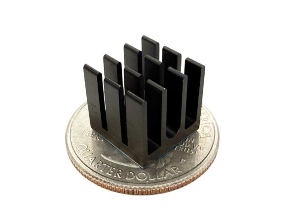 Aluminum Heatsink with Tape - 12mm/12mm/12mm - Image 3