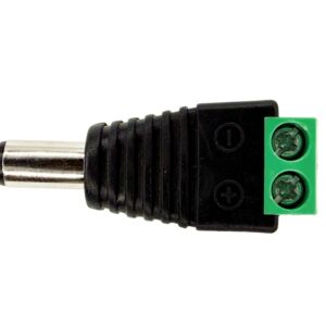 DC Barrel Plug Screw Terminals 2.1mm / Male - Image 1