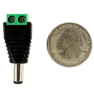 DC Barrel Plug Screw Terminals 2.1mm / Male - Image 3