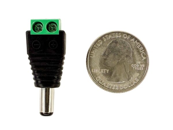 DC Barrel Plug Screw Terminals 2.1mm / Male
