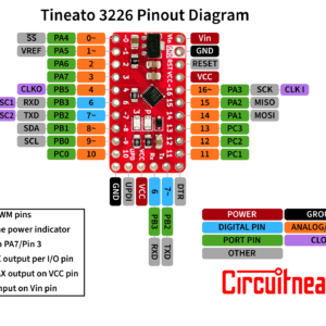 Tineato 3226 - ATtiny Microcontroller Board 3.3V/10MHz - Image 6
