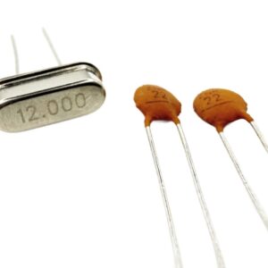 12 MHz Crystal with 22pF Capacitors - Image 1