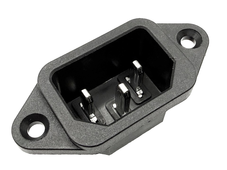 IEC C13 Female Power Supply Connector with Bolts - Image 1