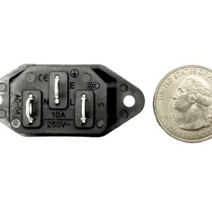 IEC C13 Female Power Supply Connector with Bolts - Image 3