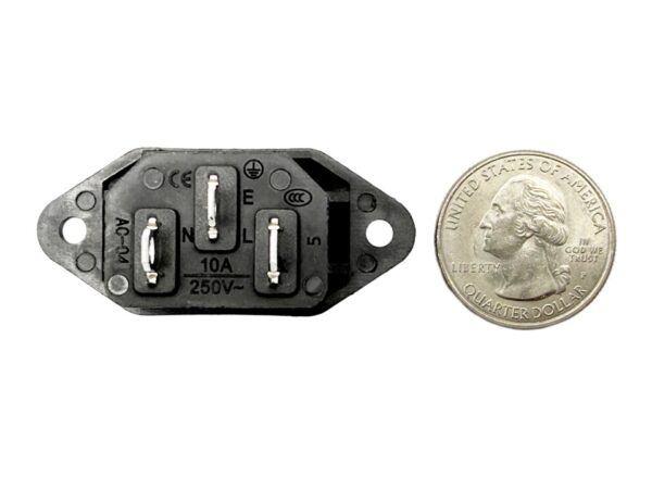 IEC C13 Female Power Supply Connector with Bolts