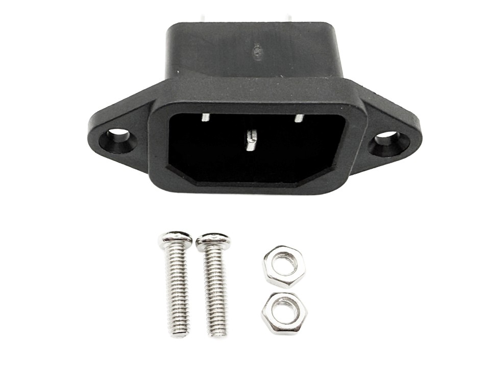 IEC C13 Female Power Supply Connector with Bolts - Image 4