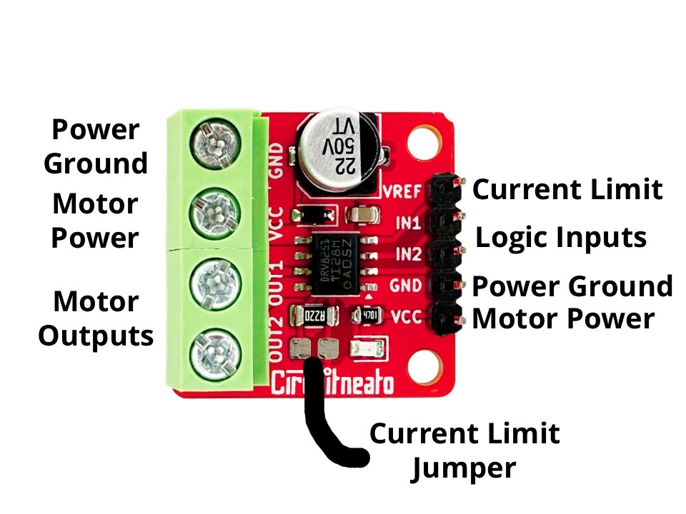 DRV8251 Motor Driver Layout Diagram