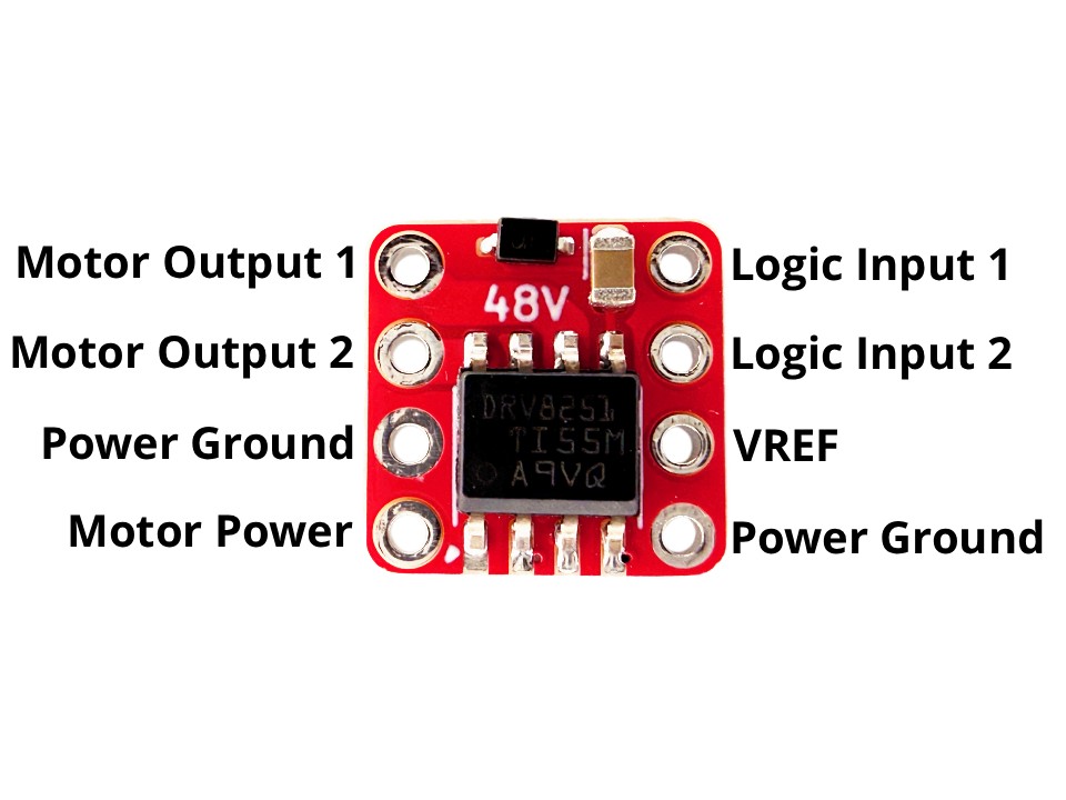 DRV8251 Tiny Motor Driver Layout Diagram